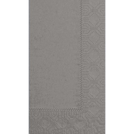 HOFFMASTER 7.5" x 4.25" Regal Embossed Slate Gray Dinner Napkins PK 1000 180520